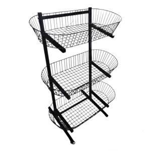 basket 3 stand  with wheels 37*83*115cm
