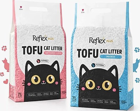 Reflex Tofu Scented Cat Litter, 7 liter - Image 2
