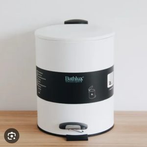Bathlux metal trash Can 5-Ltr With Lid