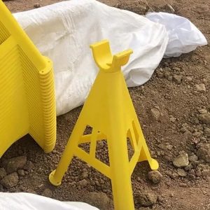 Lightweight Triangular Support Bracket, Stackable Plastic Wire Support, for Construction Sites,28cm