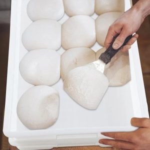 1pc  Large Stackable Pizza Dough Boxes, Plastic, White60*40*12cm