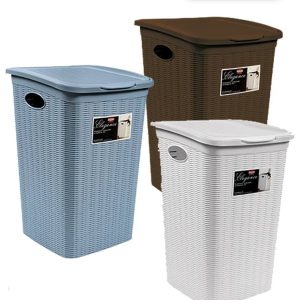 plastic laundry basket with lid