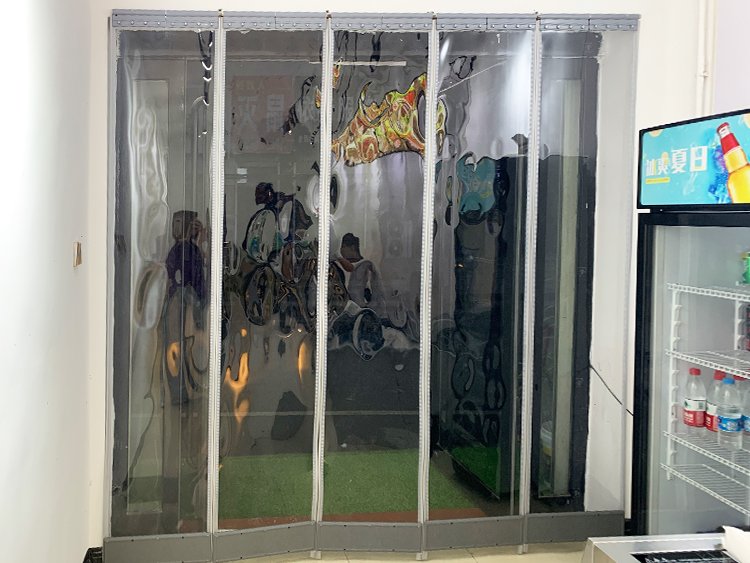 Magnetic Pvc Strip Curtains Bank Pvc Plastic Curtain Door Strip Roll Warehouse Door Curtain roll sold by 1 meter length - Image 3