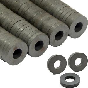 Strong Ring Magnets Ferrite Magnetic Magnet Round Black for Screws for Workshop DIY Crafts Holder Mounting