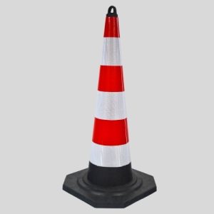 High Traffic Safety Street Cone, Safety Cones Safety Traffic Cone High Quality Reflective Sleeve for Highways Heavy Duty Weighted Base Large Safety Cone,Yellow 1pc 95cm