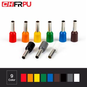 Copper Insulated  Lugs, Cable Ends Crimp Tubular Ring Terminals Connectors, Insulated, Fit Cable 15pcs