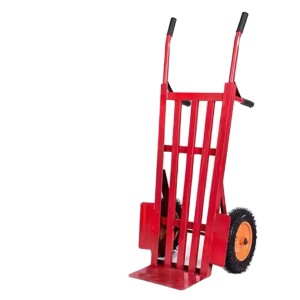 Double Wheel Trolley Metal Construction Site Pulling Trolley with Platform for Warehouse 58*148cm