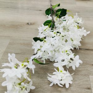 White lilac plastic flower