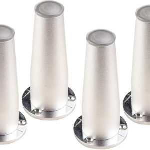 Furniture Legs Solid Aluminum Alloy Cabinet Feet Cone,Adjustable Coffee Table TV Stand Legs,Sofa Support Risers Metal Bathroom Legs Kitchen Feet Worktop Bar Desk 1pc