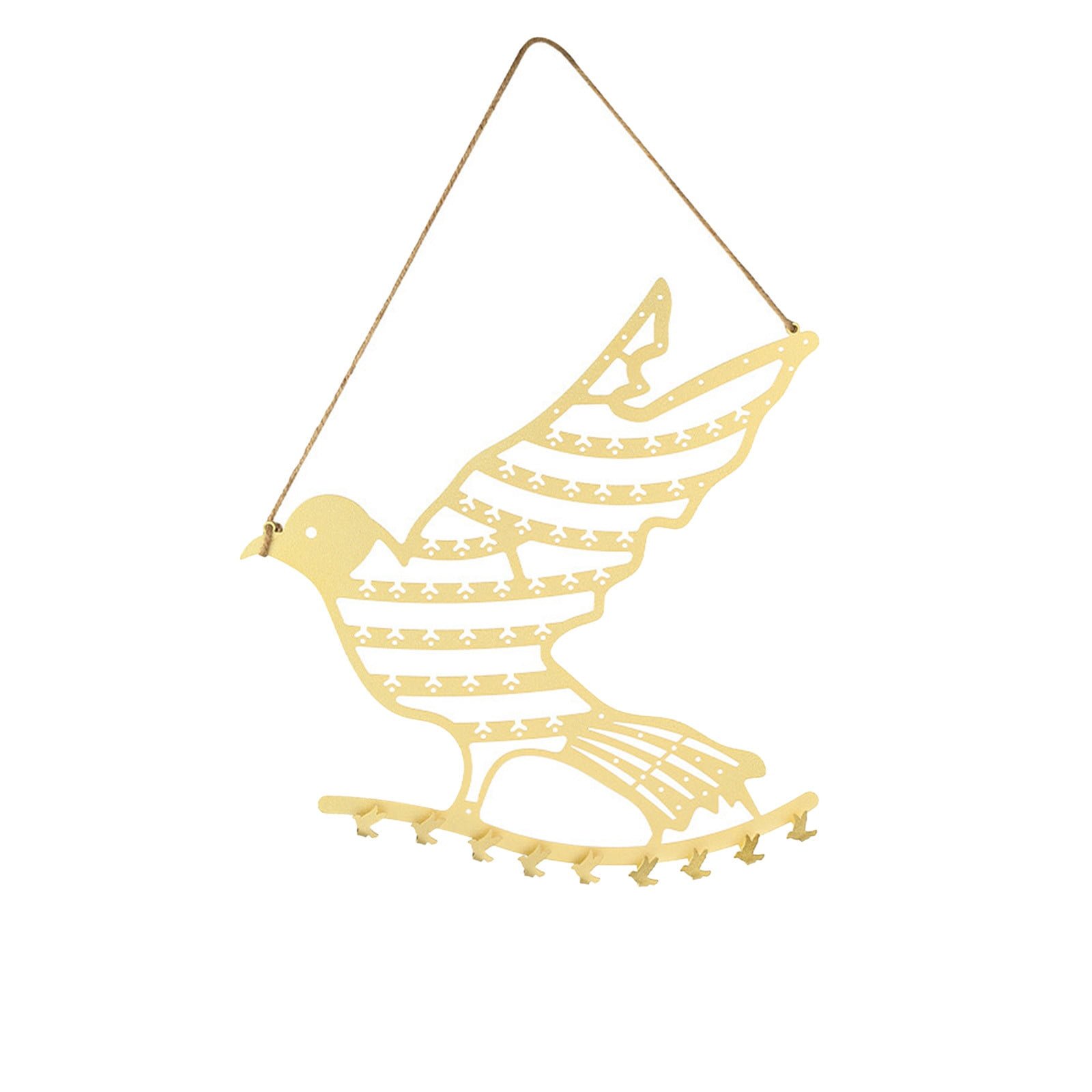 Sentmoon Floating Shelves for Wall Bird Shaped Wall Mounted Jewelry Organizer Decorative Metal Jewelry Display Rack for Bedroom Vanity Organizer with Easily Hanging for Fashion Lovers - Image 2