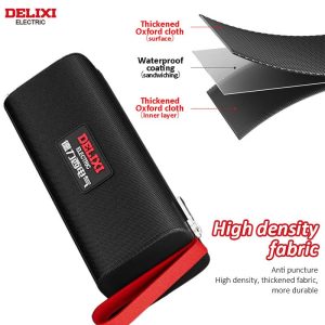 DELIXI ELECTRIC Tool Bag Oxford Cloth Portable Storage Bag, Professional Electrician and Carpenter Repair 29cn