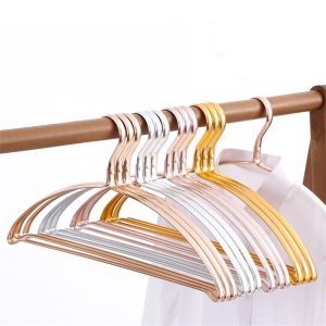5pcs Semicircle Aluminum Alloy Clothes Hanger Non-slip Suit Coat Rack Underwear Hanger for Drying Aluminum Alloy Clothes Rack Hangers Space Saving Coat Hangers for Closet Clothes Space