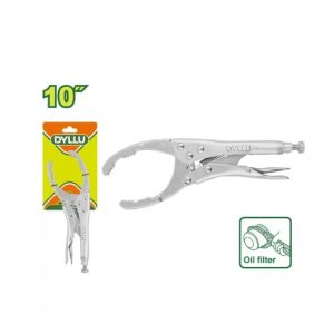 Dyllu Heavy-Duty Filter Clamp Pliers, Secure Grip with Adjustable Lock, Durable Steel Tool for Engines, Machinery & Industrial Maintenance