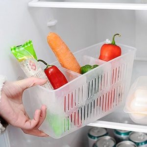 Multifunctional Refrigerator Separate Storage Basket 9.7*24*14cm