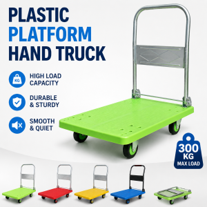 Factory  Load 250kg  foldable platform trolley Transport Handling Trolley Cart for Logistics Handling 83*70*50cm