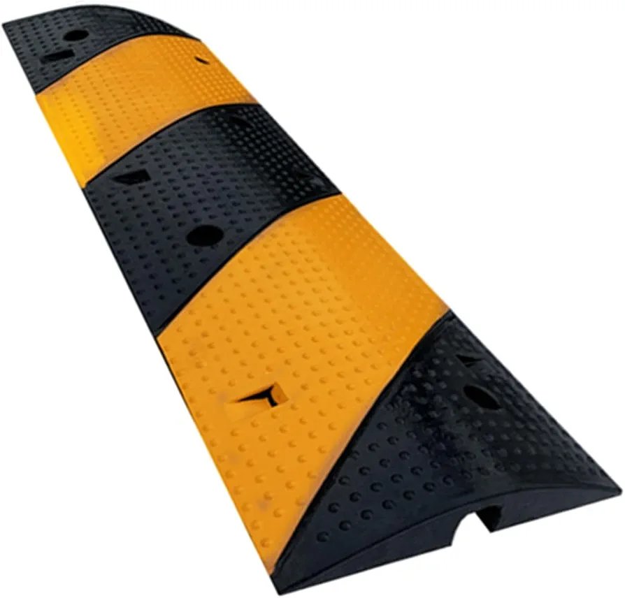 Rubber Cable Cover, Cable Guard Ramp, Rubber Cable, Rubber Cable for Traffic Speed Bumps 100*30cm