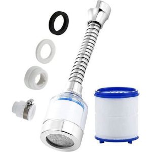 High-Pressure Kitchen Faucet Water Purifier, 360° Rotatable, Dechlorination,