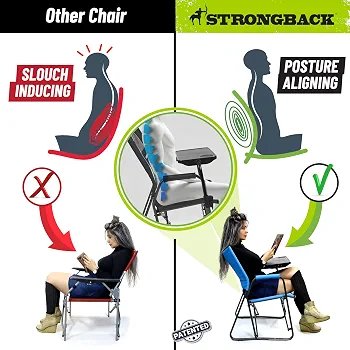 STRONGBACK Director Chair with Side Table - Image 2