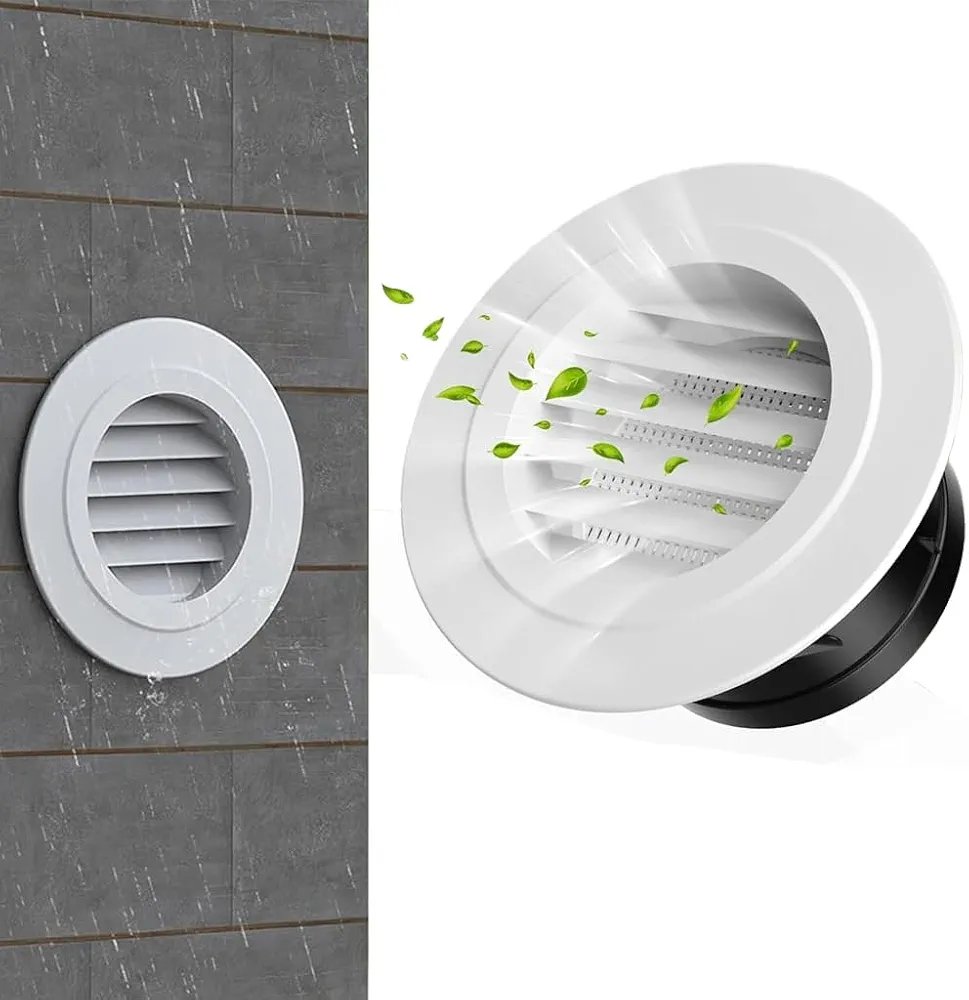 HASTHIP® 2.95" Circle Cowl Air Vent Grille Cover Ducting with Fly Screens - Image 3