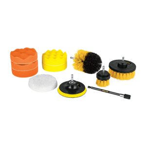 11-piece cleaning and polishing accessory set for drill, Pretul 27190