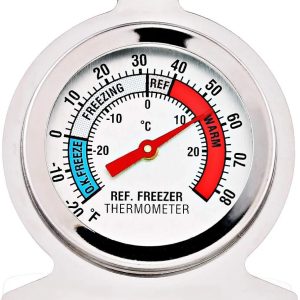 Refrigerator and Freezer Thermometer Large Dial Analog Thermometer 1pc