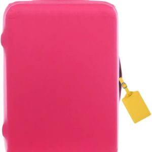 Elastic Solid Colour Thickening Protective Cover for Travel, Washable Durable Spandex Cabin Suitcase Cover with Luggage Tag, .bag
