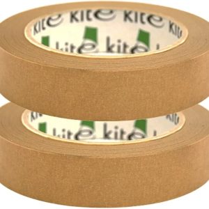 Brown Masking Tape - Self-Adhesive Kraft Paper Material, Ideal for Picture framing, Masking, Decorating and or Packaging - Eco-Friend 20 Yard