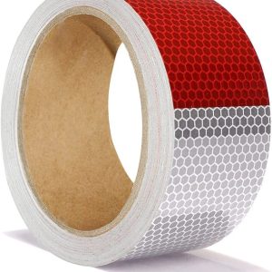 Tape, 5cm x 5m Waterproof Reflective Tape
Reflective Tape High Visibility Red&White, Self-Adhesive Reflective Tape, for Vehicles, Bikes