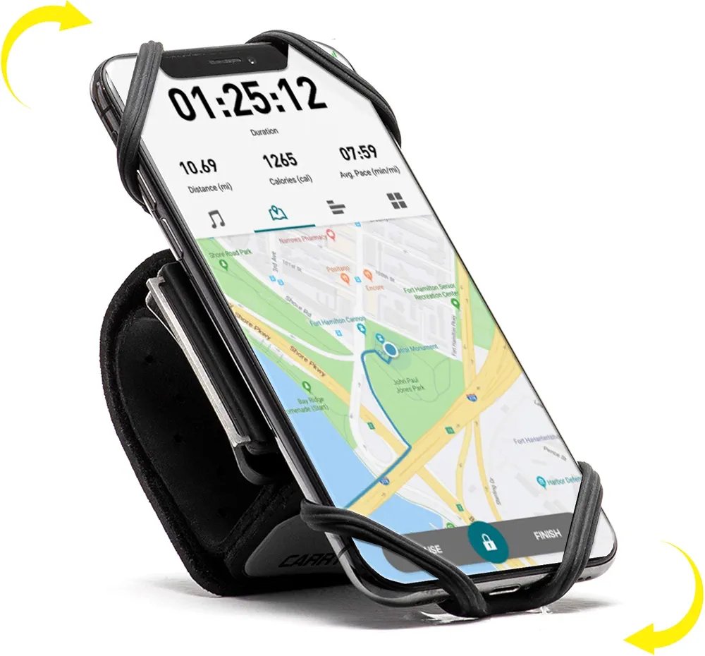 Running Armband Phone Holder, Rotation360°&Detachable, Lightweight Sports Cell Phone Arm Band Compatible with iPhone 11 Pro XS XR X 8 7 6 Plus Samsung Galaxy S10 S9 S8 Smartphone - Image 3