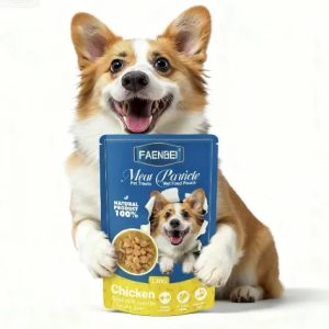 Faenbei Meat Particle Pet Treats  dog Wet Food Pouch 130g