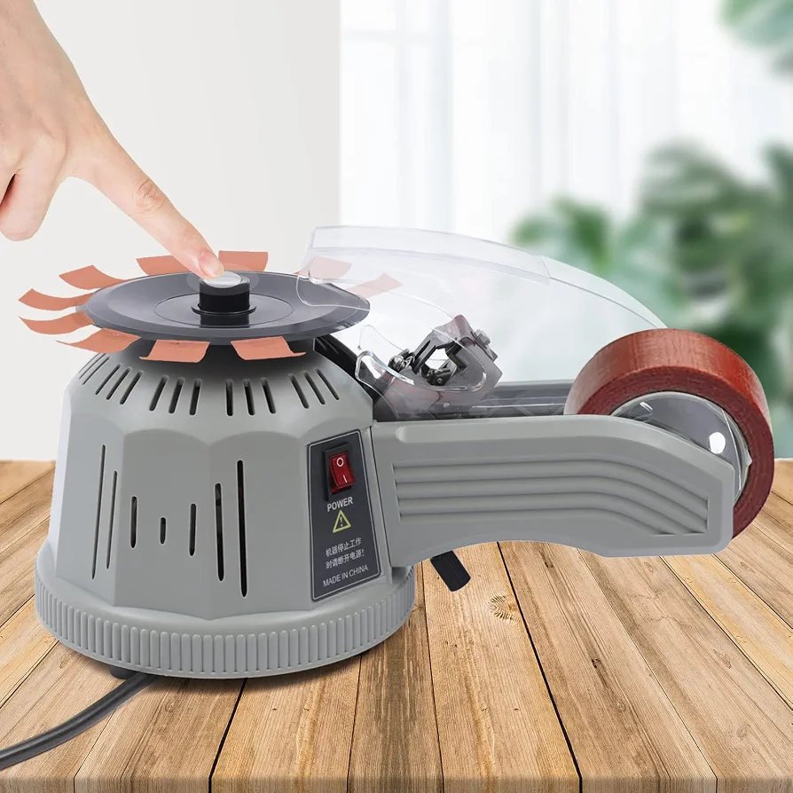 Automatic tape cutter, 3-20mm electric tape cutting dispenser machine, automatic manual rotary disc type tape dispenser, wire cutters for office - Image 6