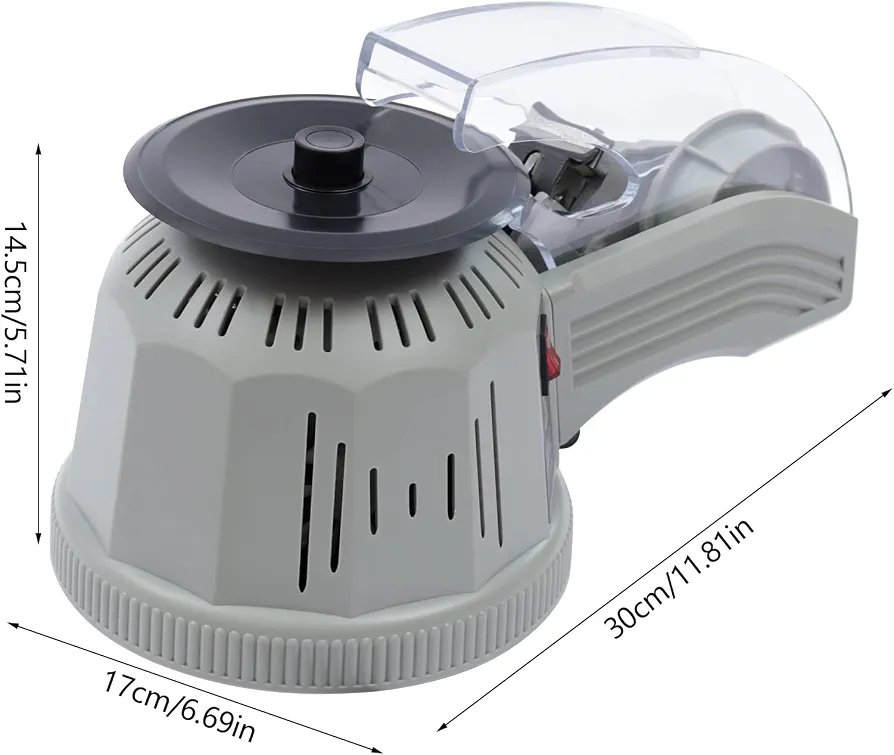 Automatic tape cutter, 3-20mm electric tape cutting dispenser machine, automatic manual rotary disc type tape dispenser, wire cutters for office - Image 5
