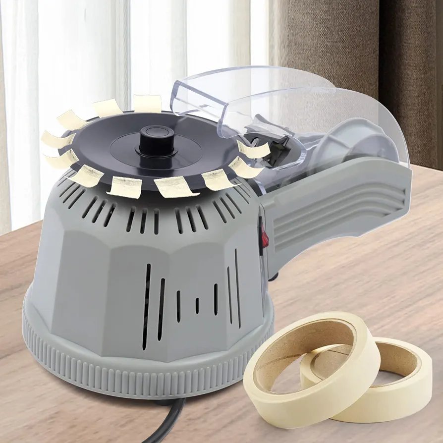Automatic tape cutter, 3-20mm electric tape cutting dispenser machine, automatic manual rotary disc type tape dispenser, wire cutters for office - Image 3