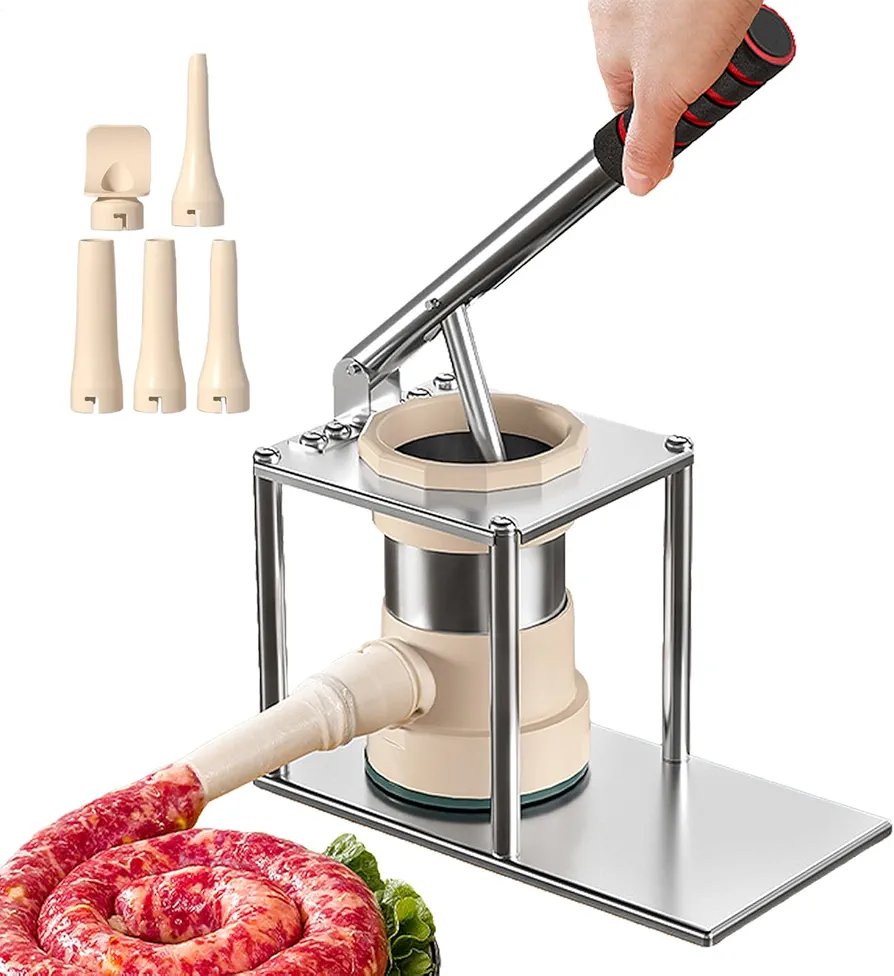 Sausage Maker Machine Manual Meat Filling Machine Stuffing Nozzle - Image 4