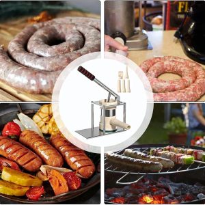 Sausage Maker Machine Manual Meat Filling Machine Stuffing Nozzle