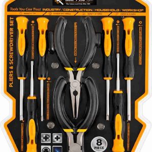 8Pcs Pliers & Precision Screwdriver Set with Mini Pliers...