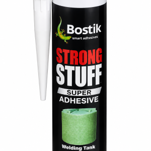 Bostik Evo-Stik Strong Stuff adhesive/sealant (290 ml cartridge), which is a high-strength MS polymer grab adhesive. tank repair