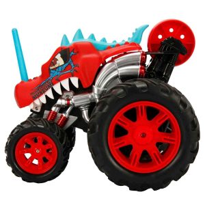 1:14 Scale Light-Up Dinosaur Shaped USB Rechargeable Rolling Remote Controlled Car