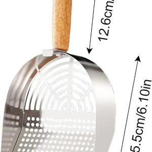 Cat Litter Scoop Stainless Steel Litter Box ScoopHeavy Duty Sifting Tool, Cleaning Tool, Portable Pet Supplies for Home Use Keep Hygiene
