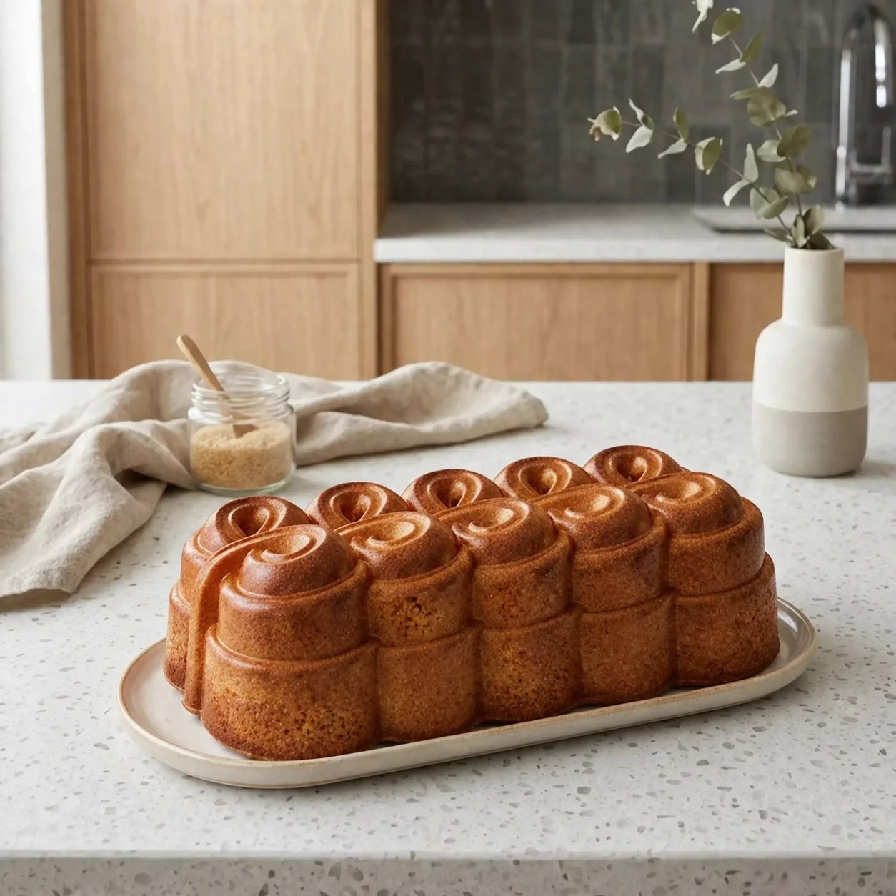 phoenix Cast Granite Cake Pan 33*13.5cm
