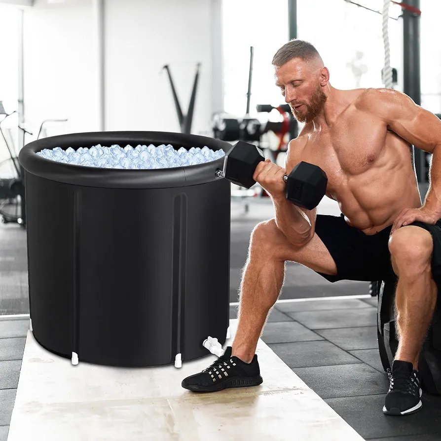 Ice Bath for Athletes, 85 Gallon Capacity, Portable, Multi-Layer, with Cover for Cold Water Recovery and Therapy, Inflatable Ice Barrel for Family Gardens, Indoor and Outdoor Gyms - Image 7