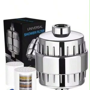 Shower Filter - Shower Head Filter For Hard Water, Softens Shower Water For A Healthy, Refreshing Bathing Experience - Reduces Dry Skin, Itchiness And Dandruff - Promotes Hair Growth,