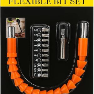 Flexible Drill Snake Bit Extension Power Drill Head Angle Driver Bend Screwdriver Tools - FLEX-BITSET