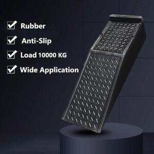 10 Ton Heavy Duty Vehicle Ramps for Oil Changes, Industrial Rubber Car Lift Ramp for Trucks SUV Tire Maintenance