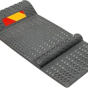 Store 2508 Parking Wheel Stopper and Positioner, 52 x 25 x 5.5 cm, Gray dark plastic