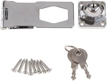 Zinc Alloy Door Entry Lock Security Bolt Anti-theft Lock Buckle 4‘’|Home & Garden | Home Improvement | Building & Hardware - Image 2