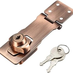 Keyed Hasp Lock 135mm Twist Knob Keyed Locking Hasp for Door Cabinet