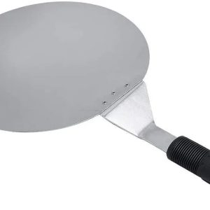 Pizza Peel, 1Pc Stainless Steel Round Scoop Shovel Transfer Tray Kitchen Restaurant Baking Tool for Baking Homemade