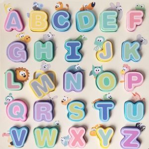Wooden puzzle alphabet learning  formkids
