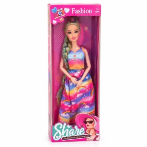 RAINBOW FASHION DOLL
SHARE DOLL WITH RAINBOW DRESS